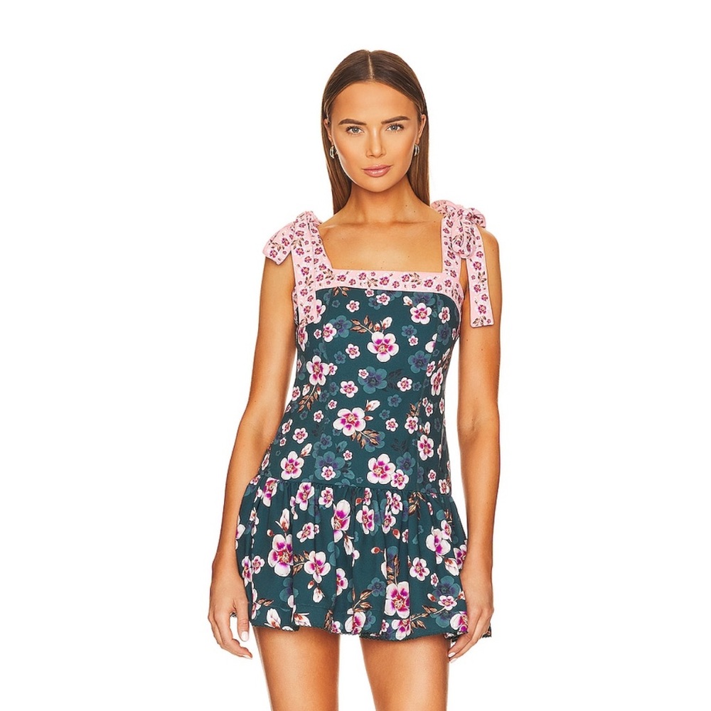 AGUA BENDITA X REVOLVE Joaquina Mini Dress in Vita Blue